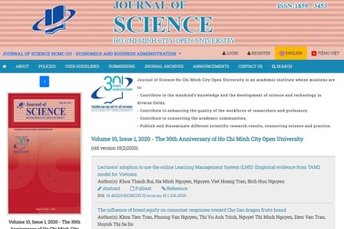 Tạp chí khoa học ĐH Mở TPHCM sẽ tham gia vào hệ thống SCOPUS vào năm 2025