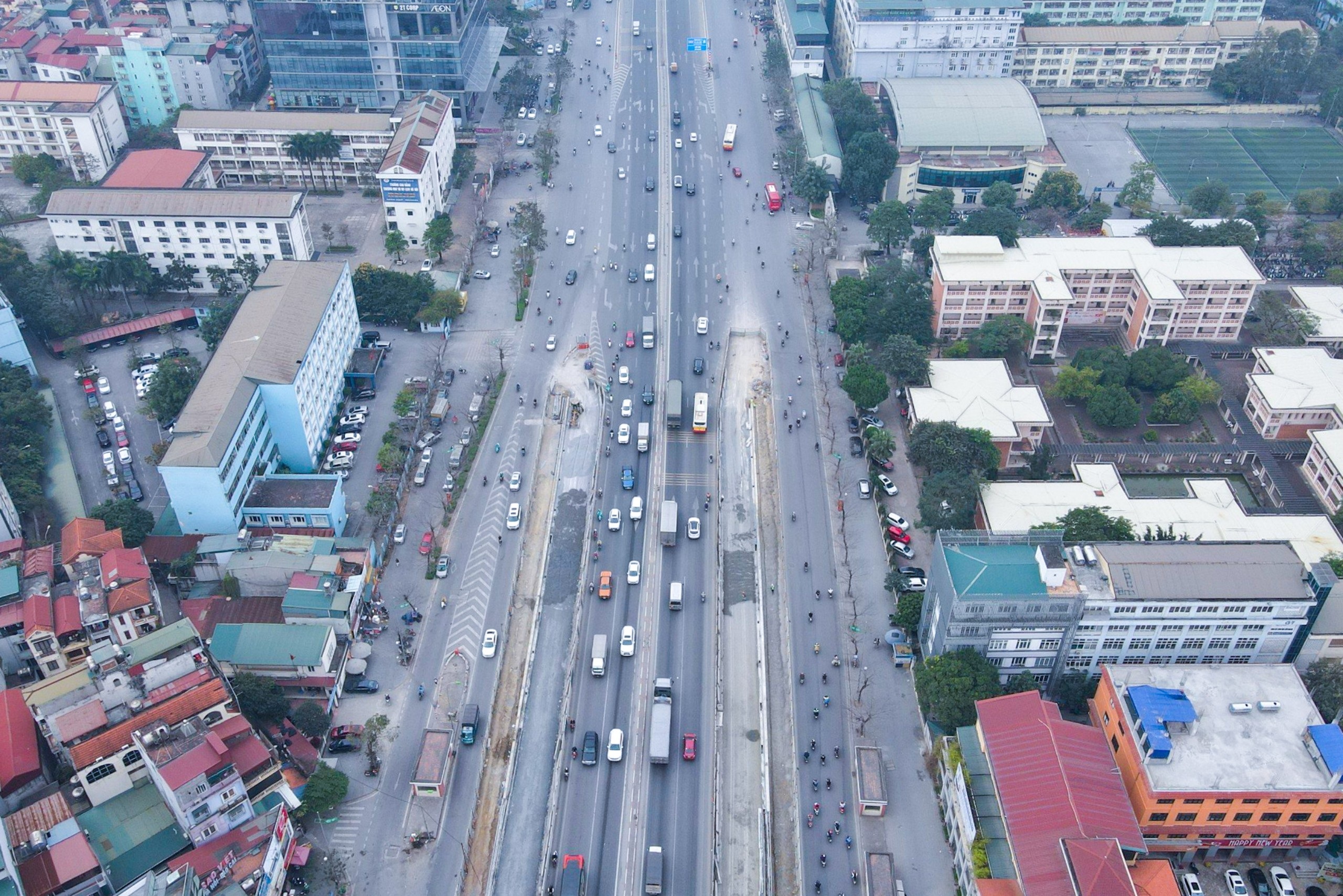 Hai đơn nguyên cầu vượt Mai Dịch gấp rút hoàn thành trong tháng 3 - 2