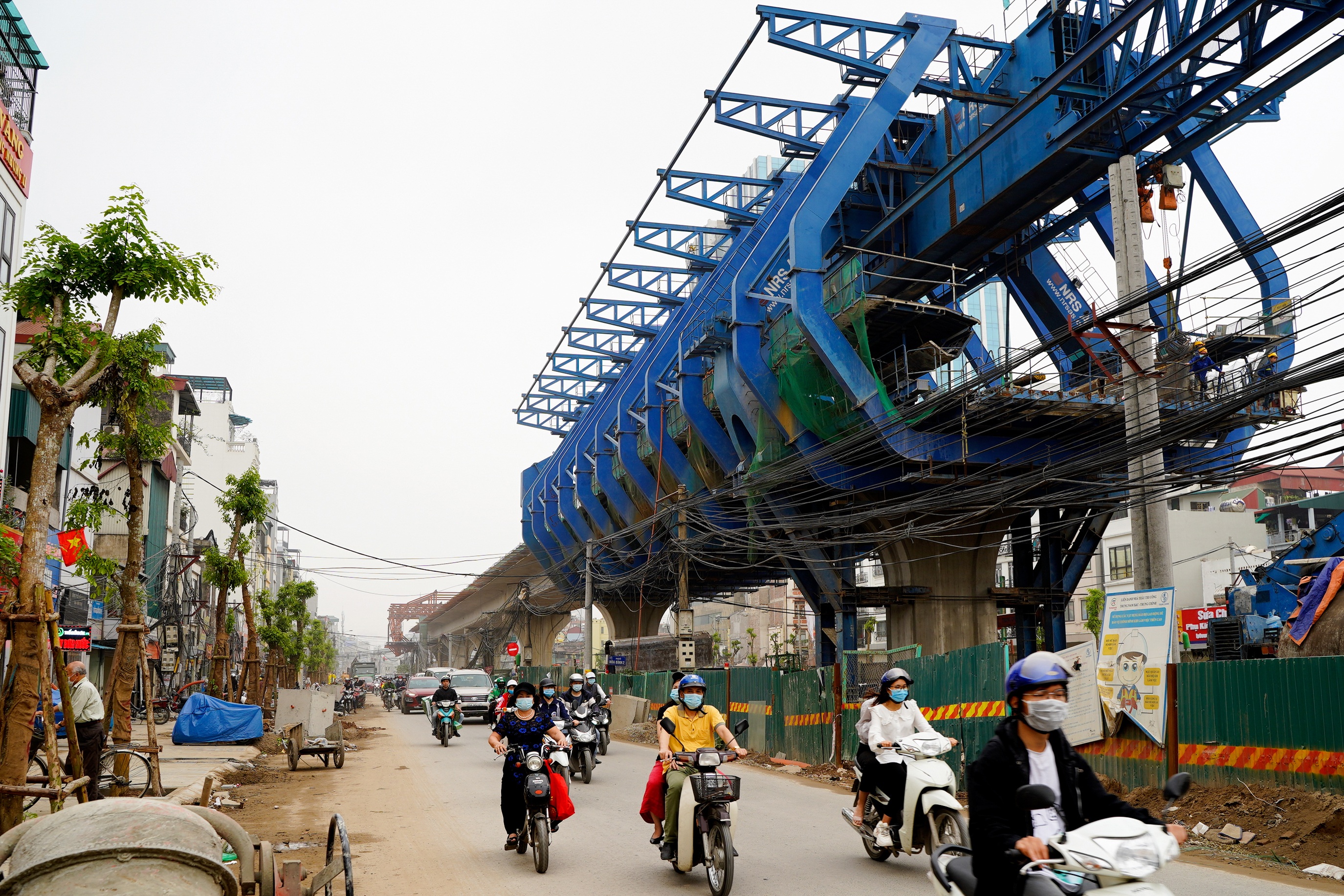 Gấp rút hoàn thiện đường vành đai 2 dưới thấp đoạn Đại La - Minh Khai - 11 Gấp rút hoàn thiện đường vành đai 2 dưới thấp đoạn Đại La - Minh Khai - 11