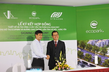 Ecopark tiếp tục xây dựng 3 cây cầu tại phân khu mới Aqua Bay