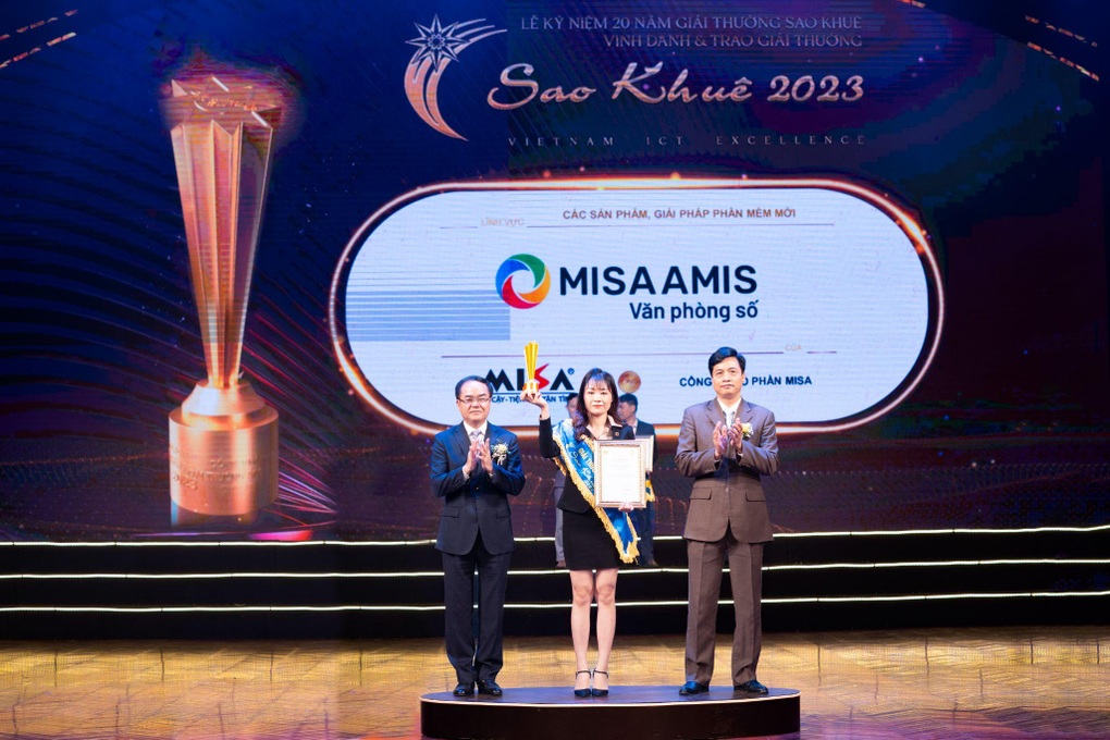 Bộ giải pháp kiến tạo văn phòng số của MISA nhận giải tại Sao Khuê 2023 - 1 Bộ giải pháp kiến tạo văn phòng số của MISA nhận giải tại Sao Khuê 2023 - 1