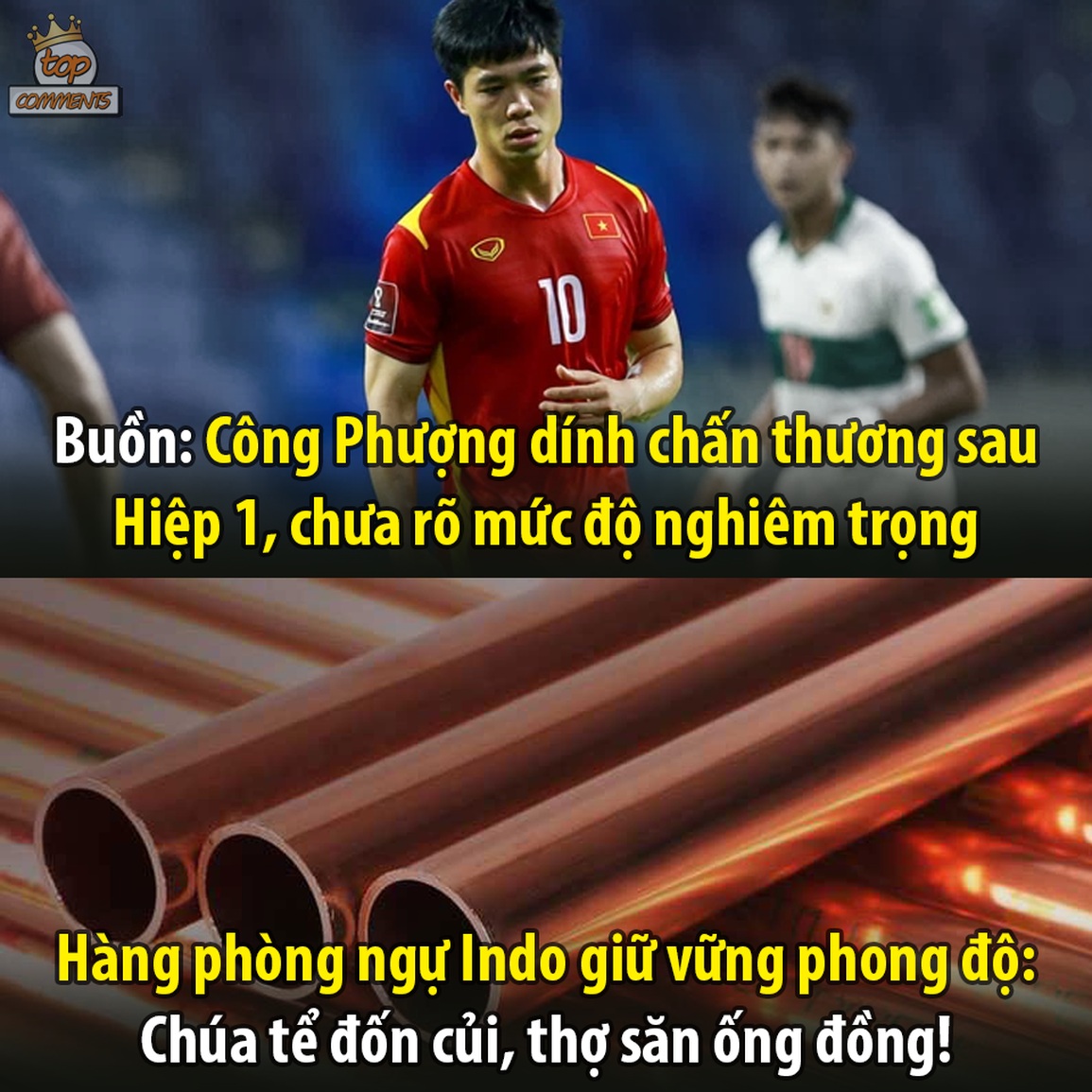 Biệt danh mà dân mạng đặt cho hàng hậu vệ của đội tuyển Indonesia (Ảnh: Top Comments). Biệt danh mà dân mạng đặt cho hàng hậu vệ của đội tuyển Indonesia (Ảnh: Top Comments).