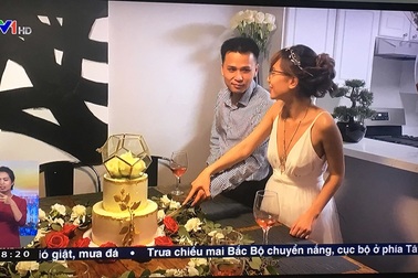 Cặp đôi Việt cưới ở Mỹ, hai họ chứng kiến qua tivi