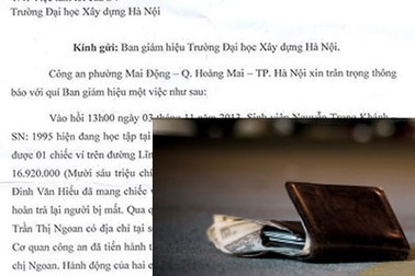 Cảm phục nam sinh nhặt được 17 triệu đồng trả lại người mất