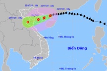 Bão Wipha đã vào Vịnh Bắc Bộ, khả năng tăng 2 cấp trong hôm nay