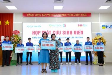 Hội Cựu sinh viên HUTECH quyên góp hơn 250 triệu đồng thiện nguyện trong ngày ra mắt