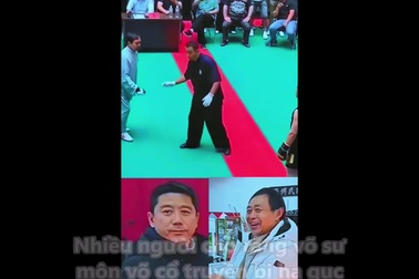 Cao thủ võ cổ truyền Trung Quốc bị đối thủ hạ gục dễ dàng khi thượng đài