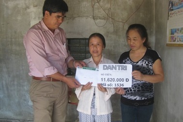 Hơn 11 triệu đồng đến với bà Lê Thị Hưng