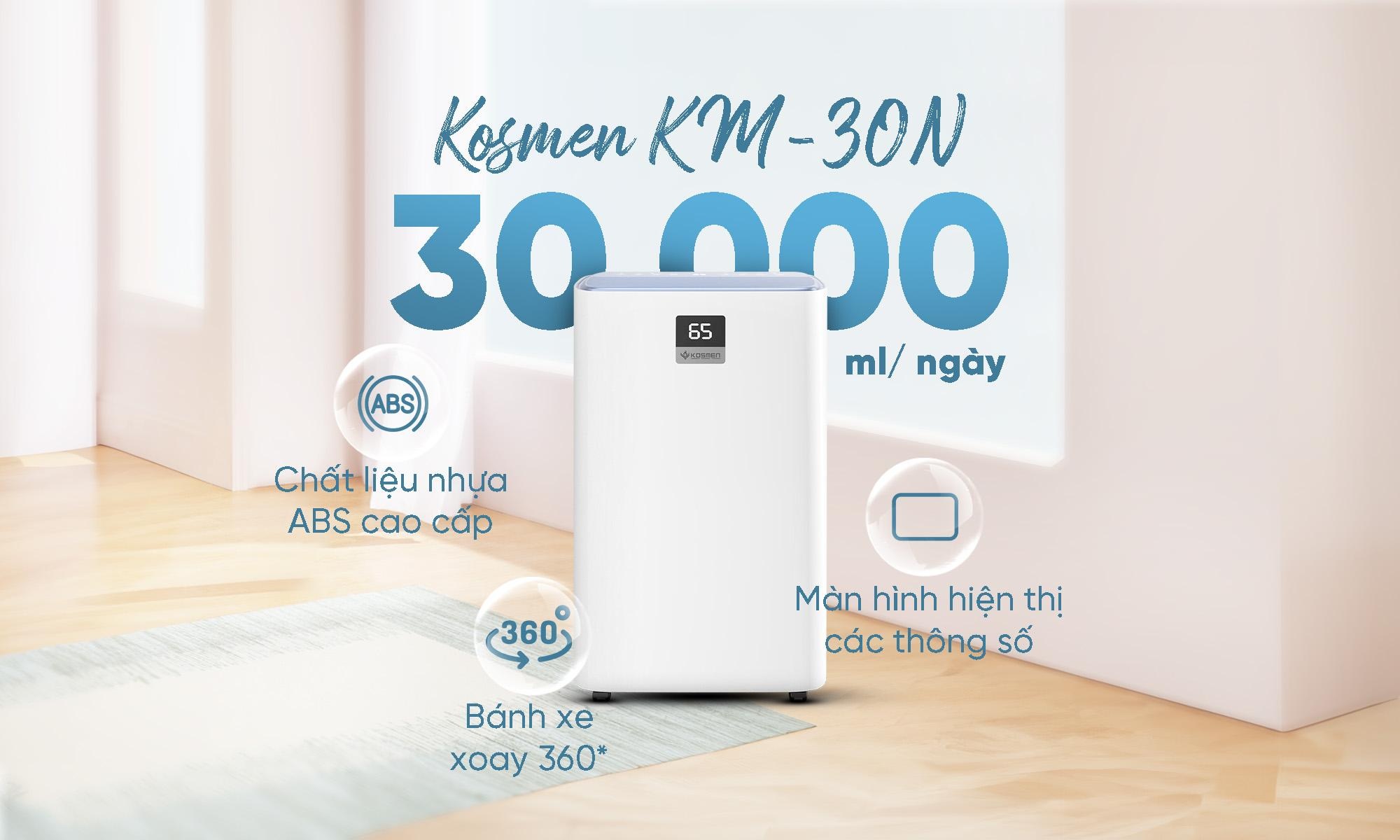 Máy hút ẩm và lọc không khí Kosmen KM-30N: Lựa chọn tinh tế cho gia đình - 2