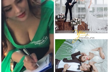 Lộ ảnh chụp cưới cực đẹp của “mỹ nữ” tư vấn cho bác bán bưởi?