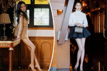 Chiêm ngưỡng hai đôi chân thon dài "cực phẩm" của 2 mỹ nhân Hoa ngữ