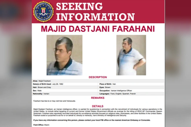 FBI truy lùng điệp viên Iran âm mưu sát hại quan chức Mỹ