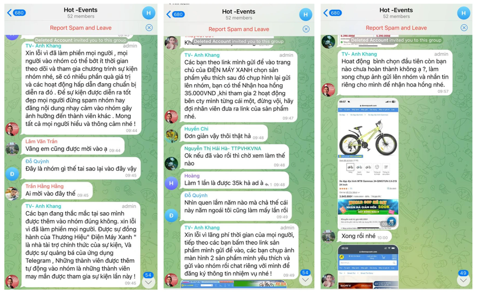 Sập bẫy dụ làm giàu, ngồi không cũng có tiền trên Facebook, Telegram, Zalo - 2