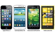 iPhone 5 so sánh với Galaxy S III, Lumia 920, Droid Razr HD