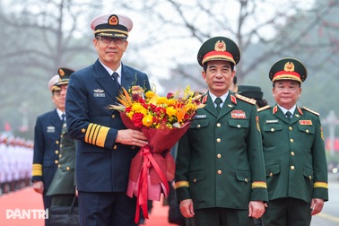 Đại tướng Phan Văn Giang đón Bộ trưởng Quốc phòng Trung Quốc Đổng Quân