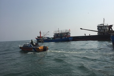 Cứu hộ kịp thời tàu hàng gặp nạn trên biển dịp Tết