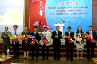 Thi tuyển chức danh lãnh đạo ĐH Quảng Nam và CĐ Kinh tế Kỹ thuật