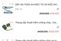 "Thang dây, mặt nạ chống khói là những thứ cần mua ngay"