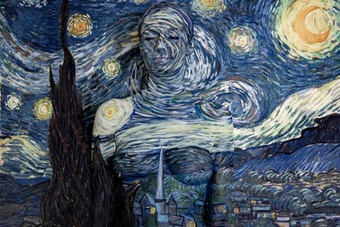 Người mẫu khỏa thân “nhập vào” những siêu phẩm hội họa