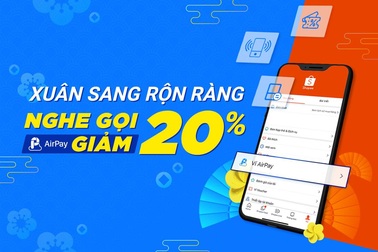 Nạp điện thoại thả ga, AirPay giảm giá 20% từ 20/01- 24/01/2020