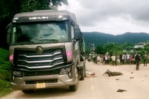 Vụ 4 cháu nhỏ thương vong khi va chạm với ô tô đầu kéo: Xe đạp điện "kẹp" 5