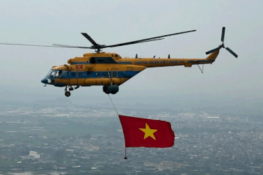 Nhìn lại đội hình máy bay thực hiện nhiệm vụ A80 bay trên bầu trời Hà Nội