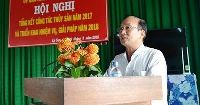 Ông Nguyễn Thanh, Chủ tịch UBND huyện Lý Sơn. (Ảnh: UBND huyện Lý Sơn).