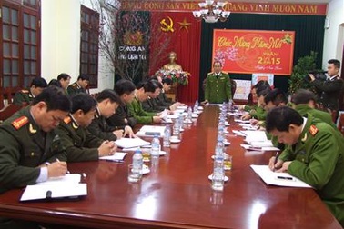Tổng cục cảnh sát kiểm tra công tác cao điểm bảo vệ Tết nguyên đán tại Lạng Sơn