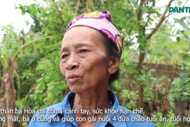 Người phụ nữ "khổ từ trong trứng”, còn một tay, mơ nền nhà cao chống lụt