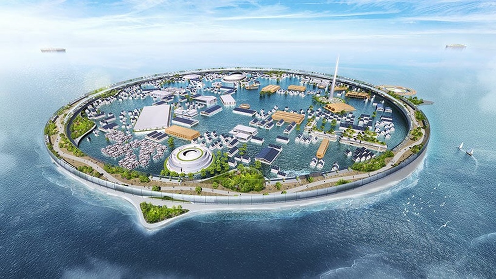 Thành phố nổi giữa biển với chu vi 4km, có sức chứa lên tới 40.000 người - 1 Thành phố nổi giữa biển với chu vi 4km, có sức chứa lên tới 40.000 người - 1