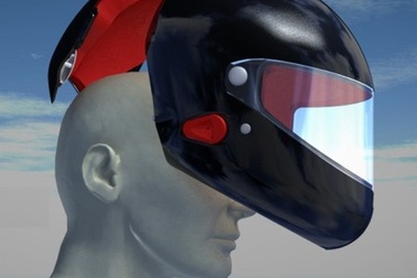 Mũ bảo hiểm cũng có… cửa hậu