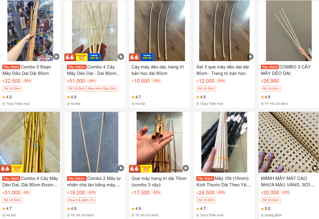 Rattan canes are out of stock on the online market, the community is arguing fiercely - 5 Roi mây cháy hàng trên chợ mạng, cộng đồng tranh cãi kịch liệt - 5