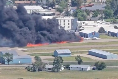 Va chạm gây cháy hàng loạt tại sân bay ở Mỹ