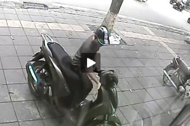 Trộm xe SH bất thành trên phố Trần Duy Hưng