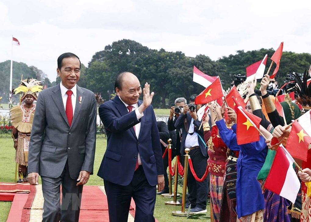 Lễ đón Chủ tịch nước Nguyễn Xuân Phúc thăm cấp Nhà nước tới Indonesia - 7 Lễ đón Chủ tịch nước Nguyễn Xuân Phúc thăm cấp Nhà nước tới Indonesia - 7