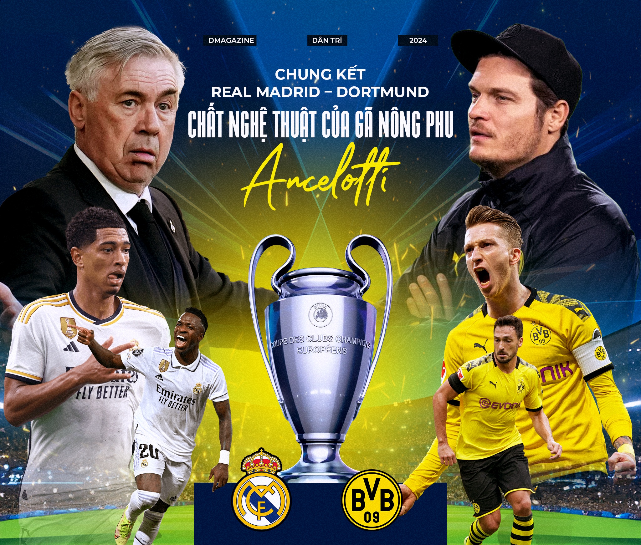 Chung kết Real Madrid - Dortmund: Chất nghệ thuật của gã nông phu Ancelotti