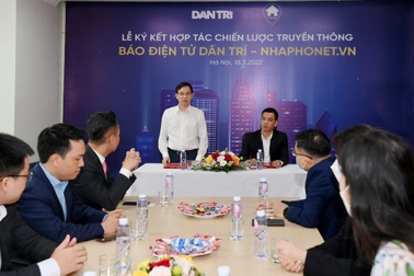Báo điện tử Dân trí và Nhaphonet.vn ký kết hợp tác