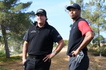 Tiger Woods và Phil Mickelson tham dự U.S. Open 2022