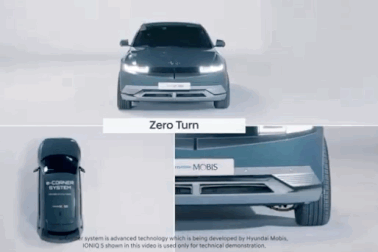 Xe điện Hyundai Ioniq 5 gây choáng với khả năng chạy ngang, chéo, xoay tròn