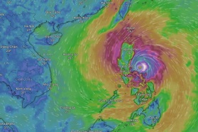 Siêu bão Phượng Hoàng sắp vào Biển Đông