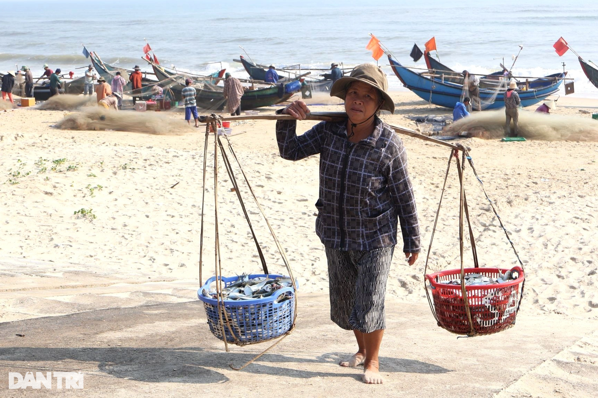 Ngư dân mỏi tay gỡ chiến lợi phẩm sau một đêm vươn khơi - 7