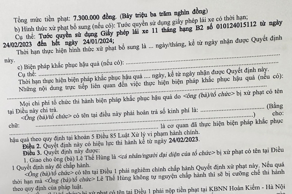 Bị phạt nồng độ cồn 0,03mg/L, tài xế tự đi xét nghiệm máu để thanh minh - 3 Bị phạt nồng độ cồn 0,03mg/L, tài xế tự đi xét nghiệm máu để thanh minh - 3