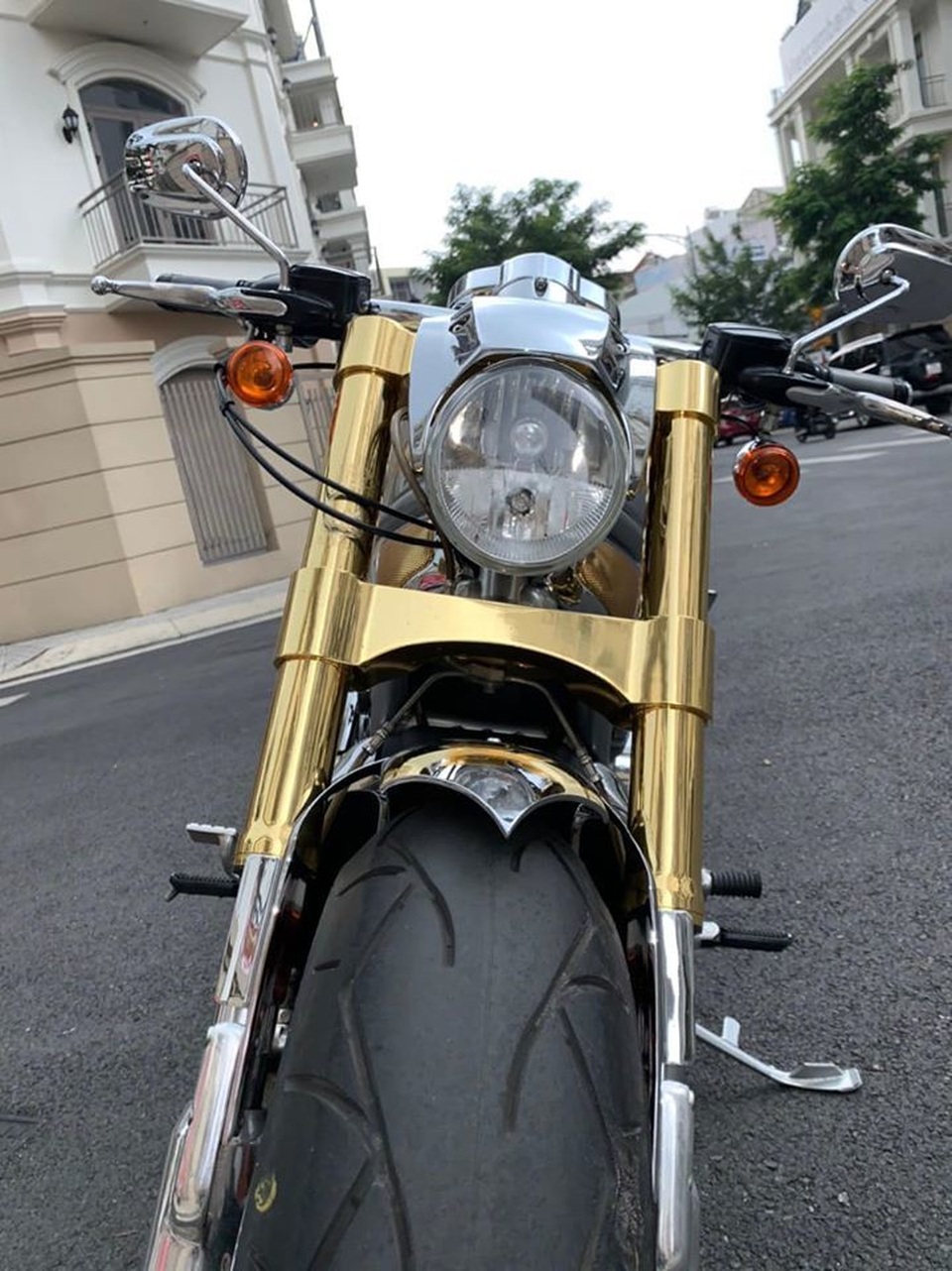 Sau 6 năm, mô tô Harley-Davidson mạ vàng 24k rao giá 1 tỷ ở Hà Nội - 4 Sau 6 năm, mô tô Harley-Davidson mạ vàng 24k rao giá 1 tỷ ở Hà Nội - 4