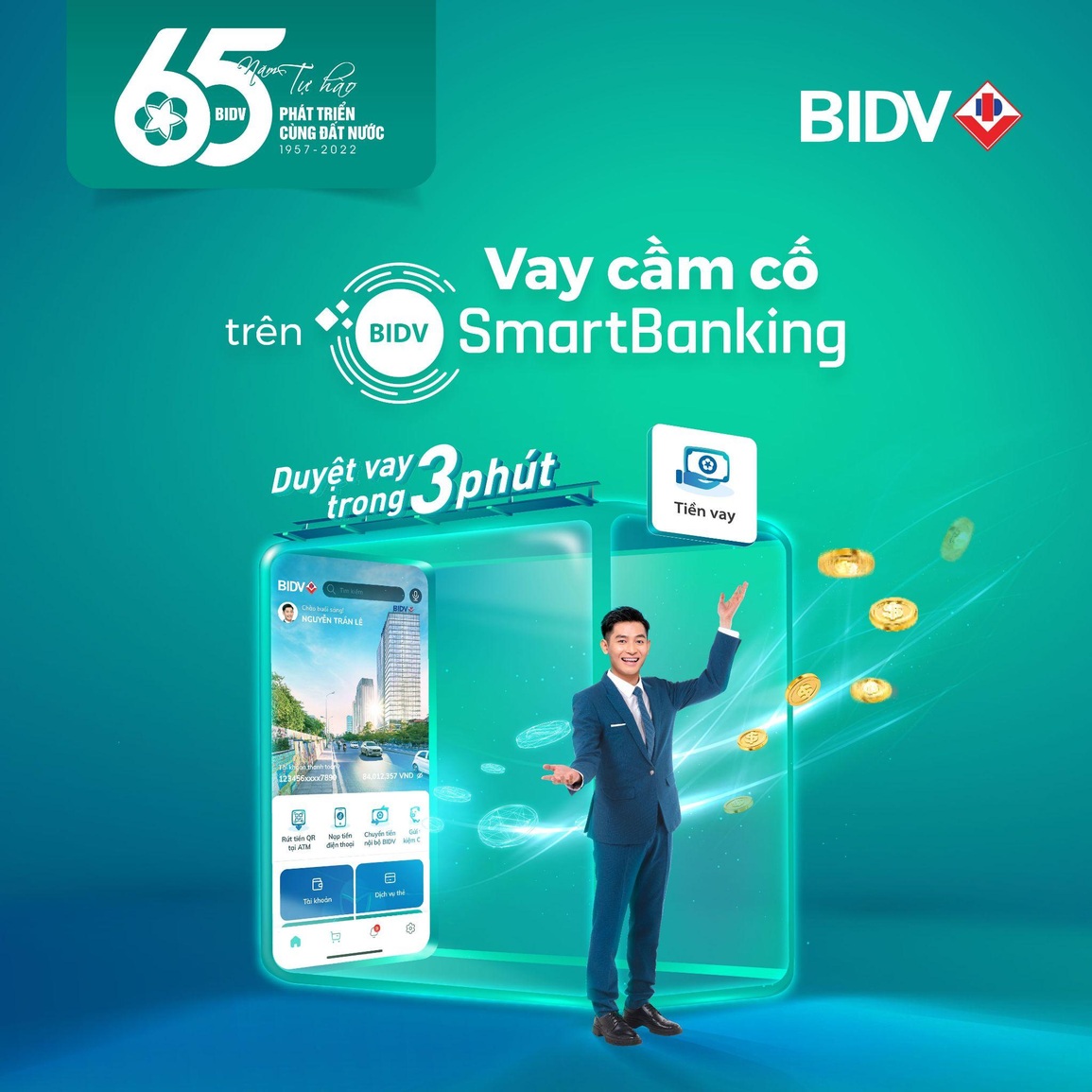 Vay online nhanh chóng và nhiều tính năng mới trên BIDV SmartBanking - 1 Vay online nhanh chóng và nhiều tính năng mới trên BIDV SmartBanking - 1