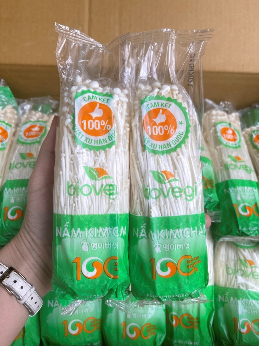 Biovegi Việt Nam tổ chức chương trình Sampling nấm tươi Hàn Quốc - 5 Biovegi Việt Nam tổ chức chương trình Sampling nấm tươi Hàn Quốc - 5