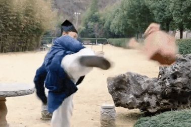 Dùng chân đạp vỡ gạch, chưởng môn Võ Đang vẫn gây tranh cãi