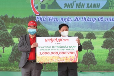 Vietjet hưởng ứng lời kêu gọi trồng cây vì một Việt Nam xanh