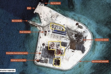 Trung Quốc đã mở rộng Gạc Ma tới 100.000m2