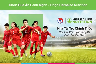 Herbalife Việt Nam trở thành nhà tài trợ chính thức của Đội tuyển bóng đá Quốc gia Việt Nam