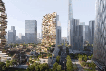 Tòa nhà chọc trời thiết kế độc lạ như bị phá hủy do trúng bom hạng nặng